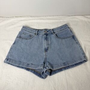 Pacsun Women's Mom Shorts Size 30 Blue Denim Cotton High Rise